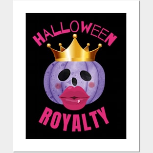 HALLOWEEN ROYALTY - Funny Halloween Pumpkin Head | Halloween Costume Posters and Art